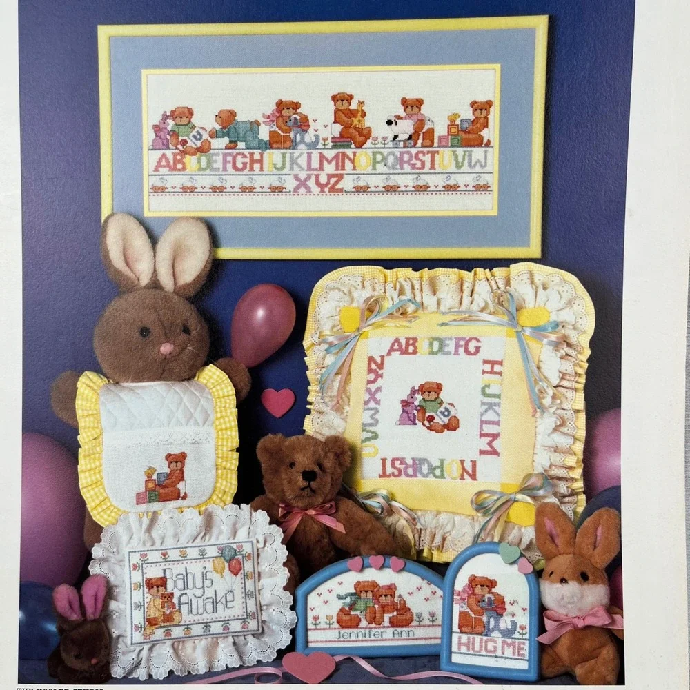 Linda Gillum Welcome Baby Book Six Dimensions Cross Stitch‎ Patterns Craft